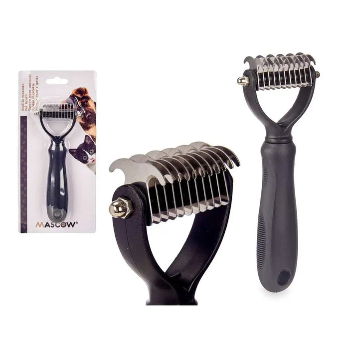 Чесало за кучета Mascow 333 333 Черен Силикон 6,5 x 17 x 3