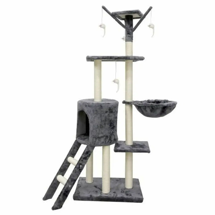 Чесало за Нокти за Котки Jipsy 79 x 34 x 138 cm Сив Сизал Ø