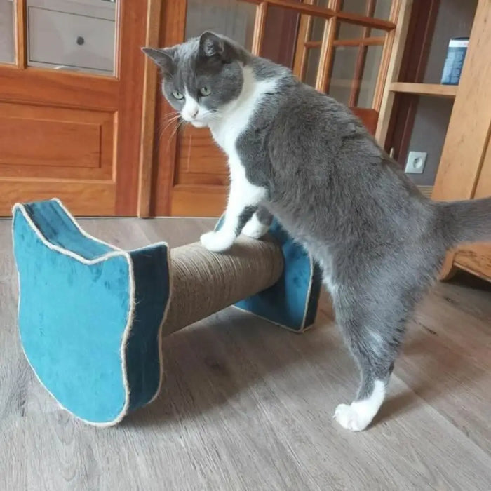 Чесало за Нокти за Котки Tyrol Син Картон 44 x 22 x 21 cm