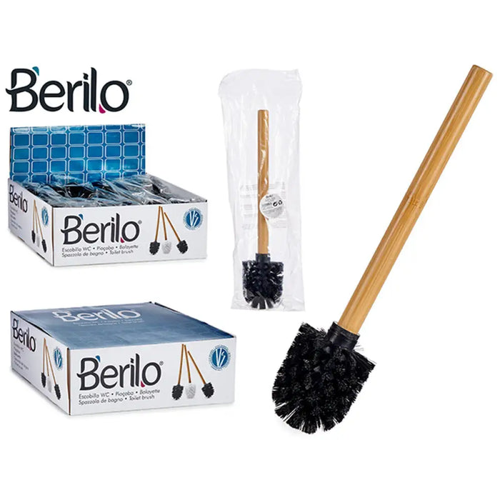 Четка за Баня Berilo BAMBOO BLACK BAMBOO BLACK Кафяв Черен