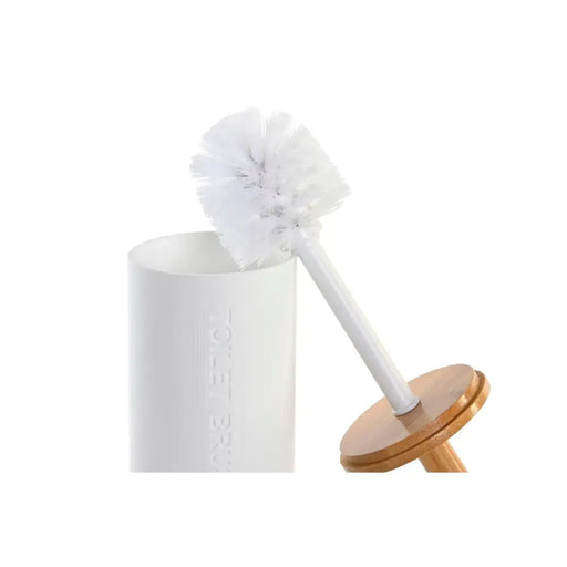 Четка за Баня DKD Home Decor 9 x 9 x 35,5 cm Естествен Бял