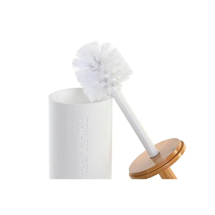 Четка за Баня DKD Home Decor 9 x 9 x 35,5 cm Естествен Бял