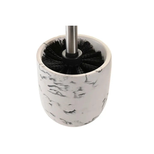 Четка за Баня DKD Home Decor Черен Цимент Бял 10 x 10 x 36