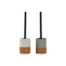 Четка за Баня Home ESPRIT Бял Сив Естествен Смола 9,5 x 9,5