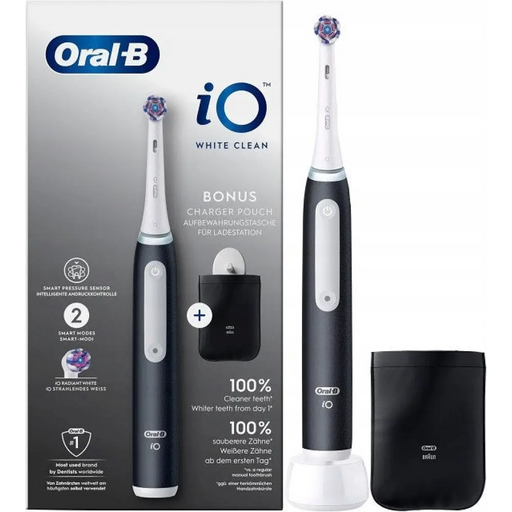 Четка за зъби Oral-B бяло и черно + капак
