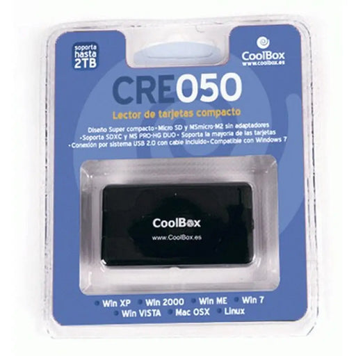 Четец за карти CoolBox CRCOOCRE050 Черен