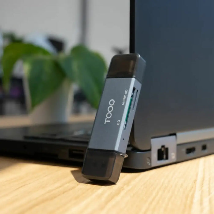 Четец за карти TooQ TQR-3001G Черен Сив