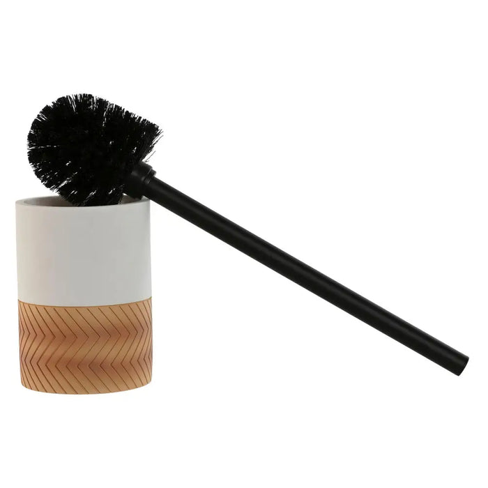 Четка за Баня Home ESPRIT Бял Сив Естествен Смола 9,5 x 9,5