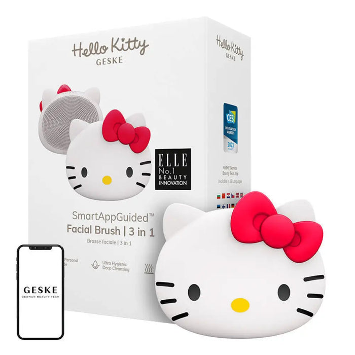 Четка за почистване на лице 3в1 Geske с APP (Hello Kitty