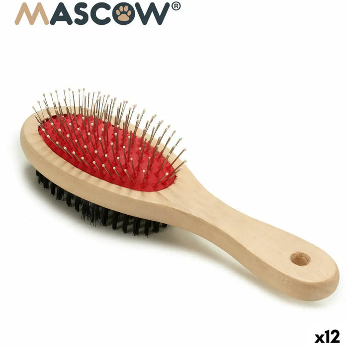 Четка за куче Mascow AR1807082 Кафяв Черен Червен 7 x 22,5