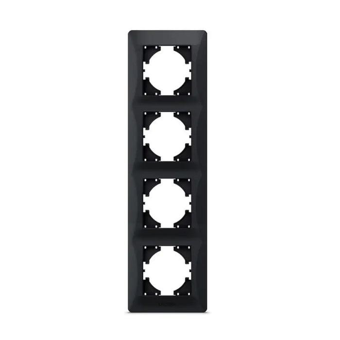 ЧЕТВОРНА ВЕРТИКАЛНА РАМКА VF-BNFR4V-BG BINERA VIDEX - ГРАФИТ