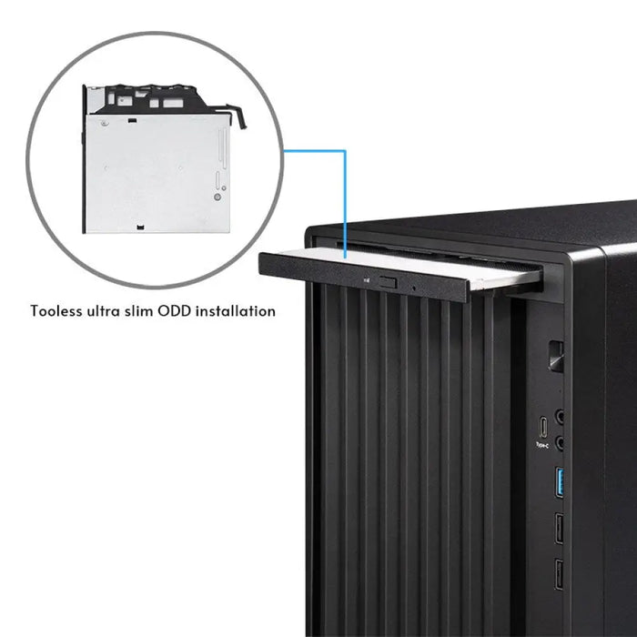 Chieftec Midi Tower BS-20B-OP Schwarz o.NT черен