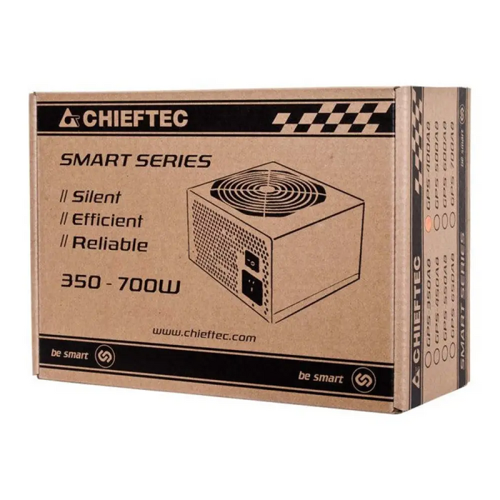 Chieftec Smart GPS-500A8 захранване 500 W 20 + 4 pin ATX