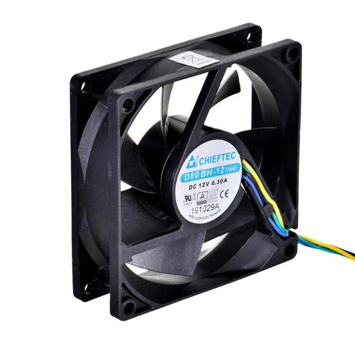 Chieftec AF-0825PWM компонент за охлаждане на компютъра Кутия за компютър Черна