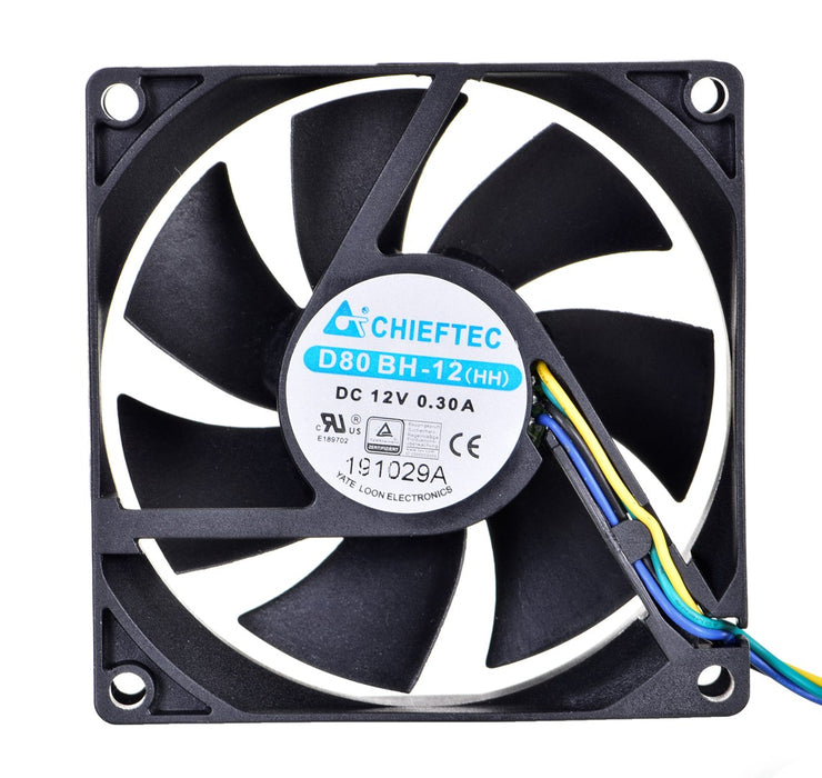 Chieftec AF-0825PWM компонент за охлаждане на компютъра Кутия за компютър Черна
