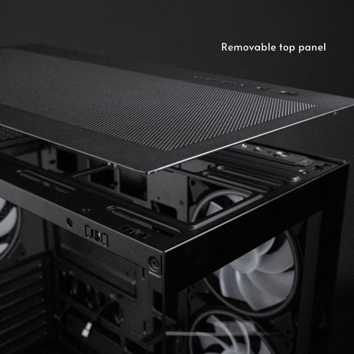 Кутия за компютър Chieftec GX-30B-OP, Midi Tower, Черна