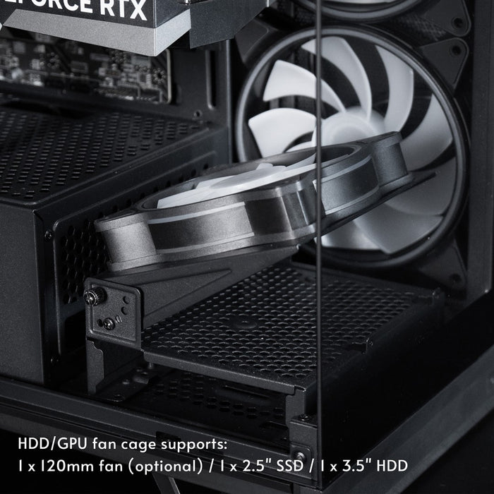 Кутия за компютър Chieftec GX-30B-OP, Midi Tower, Черна