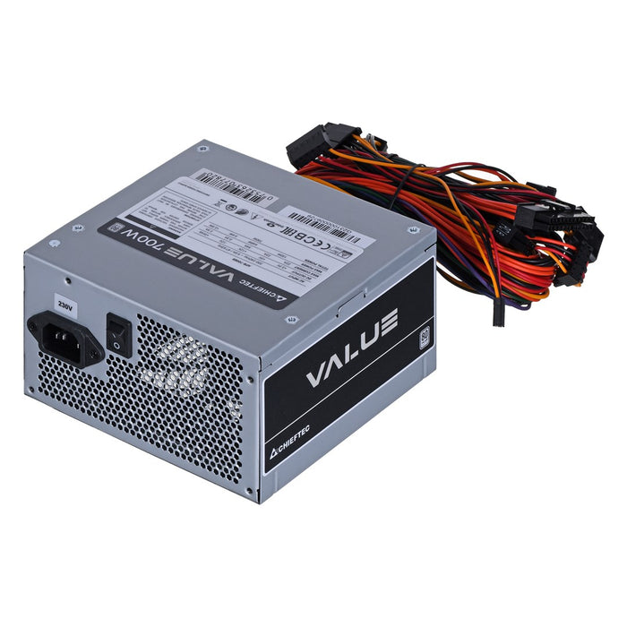 Захранващ блок Chieftec Value APB-700B8, 700 W, 20+4-пинов, ATX, ATX, сребрист