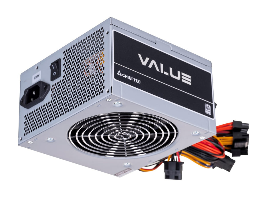 Захранващ блок Chieftec Value APB-400B8, 400 W, 20+4-пинов ATX, PS/2, сребрист