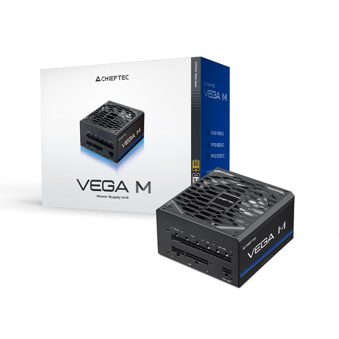 Захранващ блок Chieftec Vega PPG-1000-C, 1000 W, 24-пинов, ATX, ATX, бял