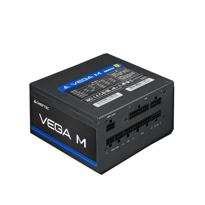 Захранващ блок Chieftec Vega PPG-1000-C, 1000 W, 24-пинов, ATX, ATX, бял