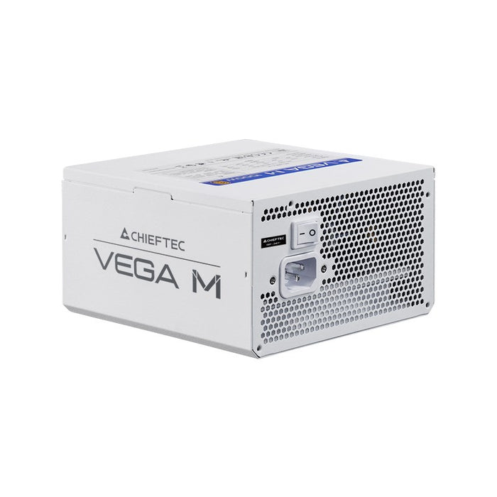 Захранващ блок Chieftec Vega PPG-1000-CW, 1000 W, 24-пинов, ATX, ATX, бял