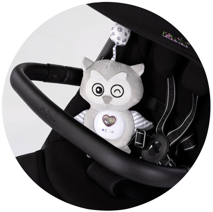 Плюшена играчка за количка и креватче Chipolino - Бухалчe