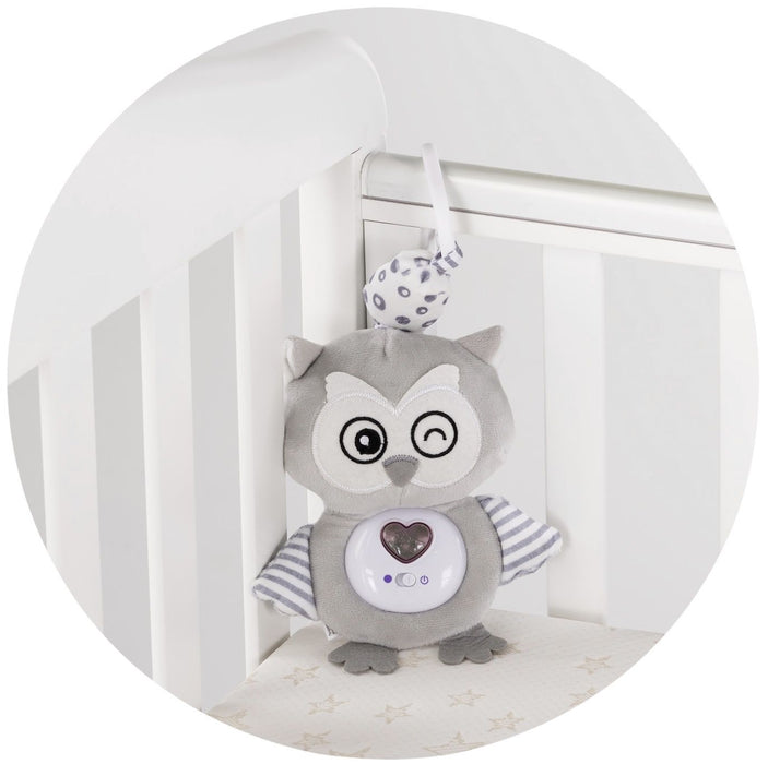 Плюшена играчка за количка и креватче Chipolino - Бухалчe