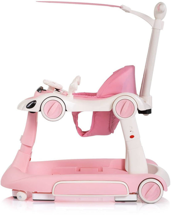 Детска проходилка 5 в 1 Chipolino - Happy Walker, розова