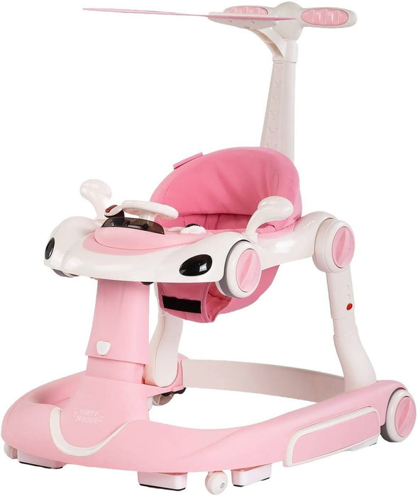 Детска проходилка 5 в 1 Chipolino - Happy Walker, розова