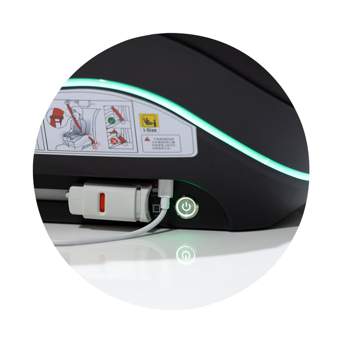 Седалка за кола Chipolino - Genesis Smart, IsoFix, i-Size, 125-150 cm, черна