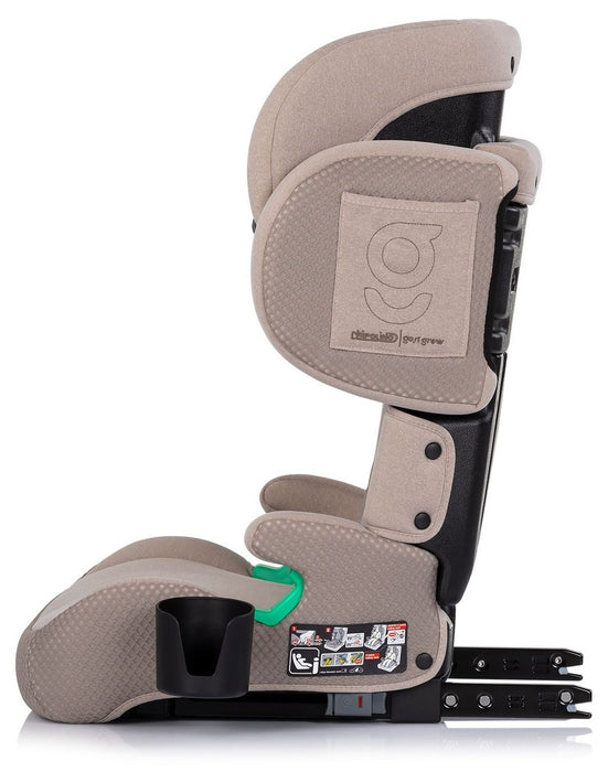 Стол за кола Chipolino - Go'n'Grow, i-Size, с IsoFix, 100-150 cm, лате