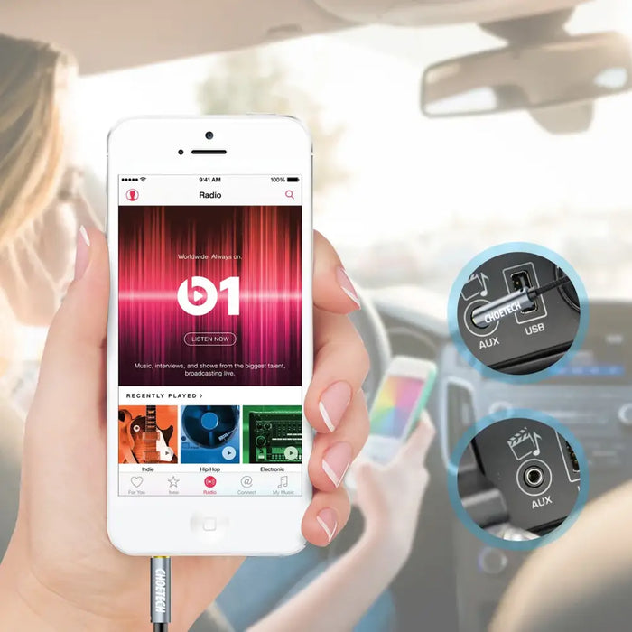 Choetech AUX002 кабел мини жак 3,5 мм (мъжки) / мини жак