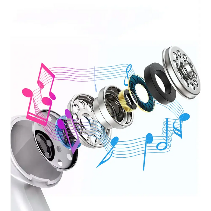 Choetech USB-C слушалки за поставяне в ушите 1,2 м - бели