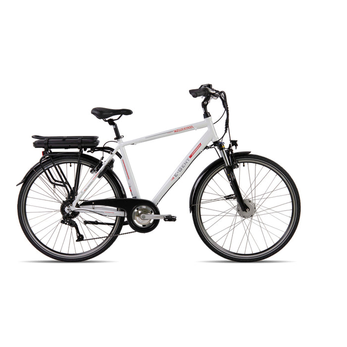 Електрически велосипед CHRISSON E-GENT 28" 102554 WHITE 250 W, ДО 25 КМ/Ч, ПРОБЕГ ДО 90 КМ, 28.00 "
