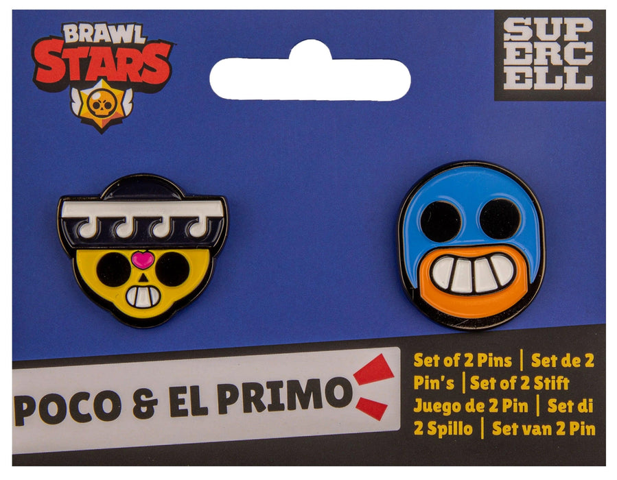 Комплект значки CineReplicas Games: Brawl Stars - Poco & El Primo