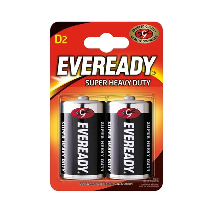 ЦИНКОВИ БАТЕРИИ EVEREADY SHD D BP2 ENERGIZER