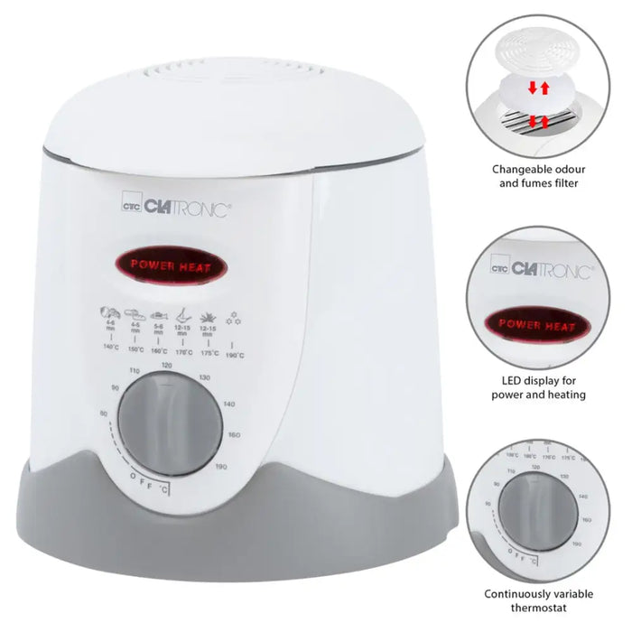 Clatronic FFR 2916 Single 1 L Самостоятелен 900 W Фритюрник