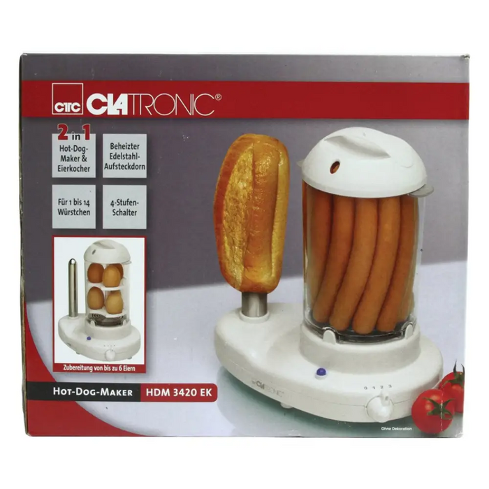 Clatronic HDM 3420 EK Уред за готвене на пара 350 W Бял