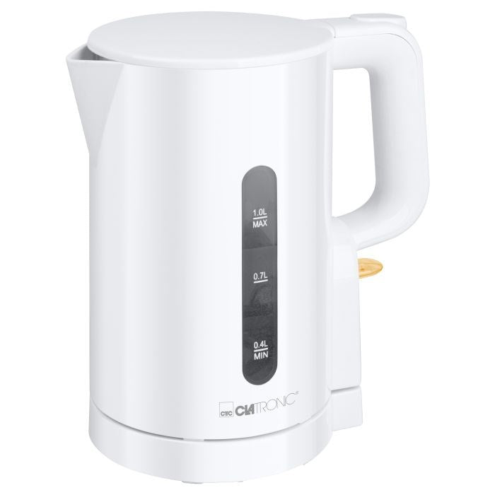 Електрическа кана Clatronic WK 3834, 1 л, 900 W, бяла