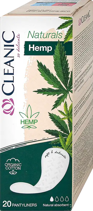Ежеднeвни дамски превръзки Naturals Hemp, 20 бр