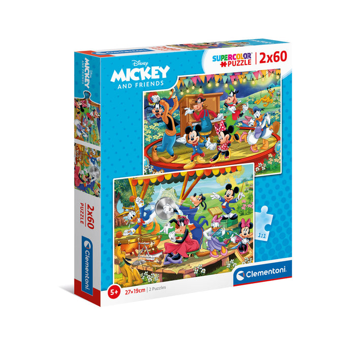 CLEMENTONI 2x60ч. Пъзел Mickey and Friends