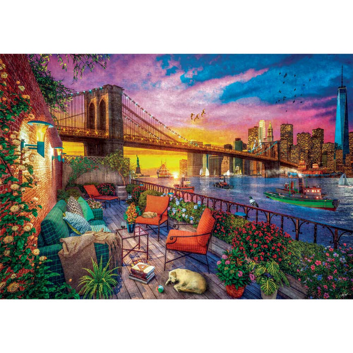 CLEMENTONI 3000ч. Пъзел Manhattan Balcony Sunset