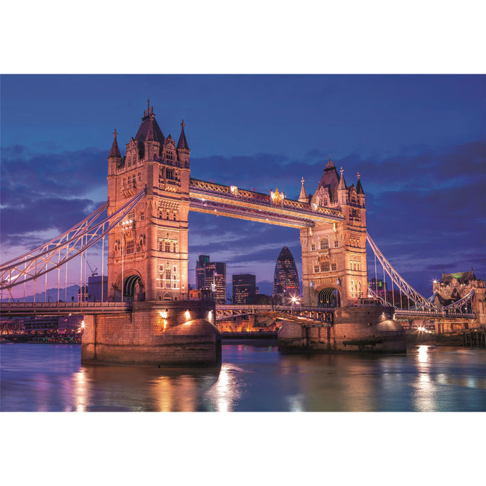CLEMENTONI 1000ч. Пъзел TOWER BRIDGE AT NIGHT COMPACT