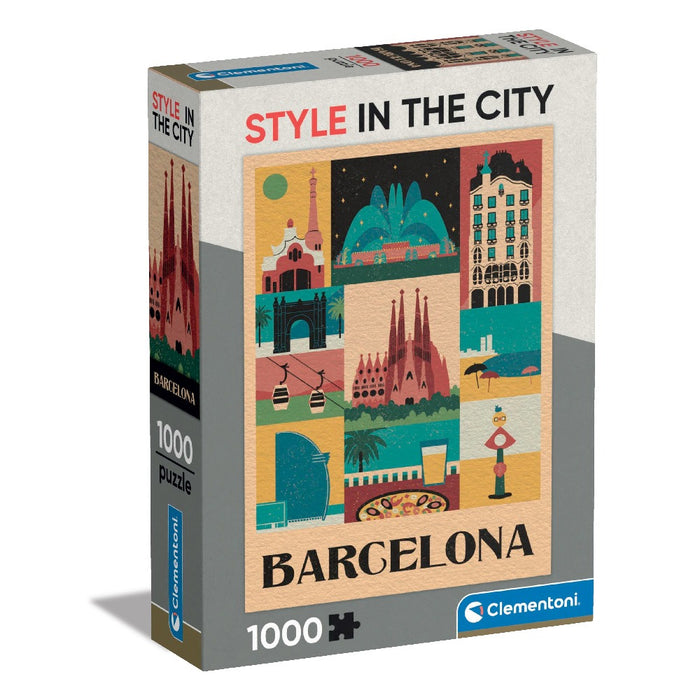 CLEMENTONI 1000ч. Пъзел STYLE IN THE CITY BARCELONA