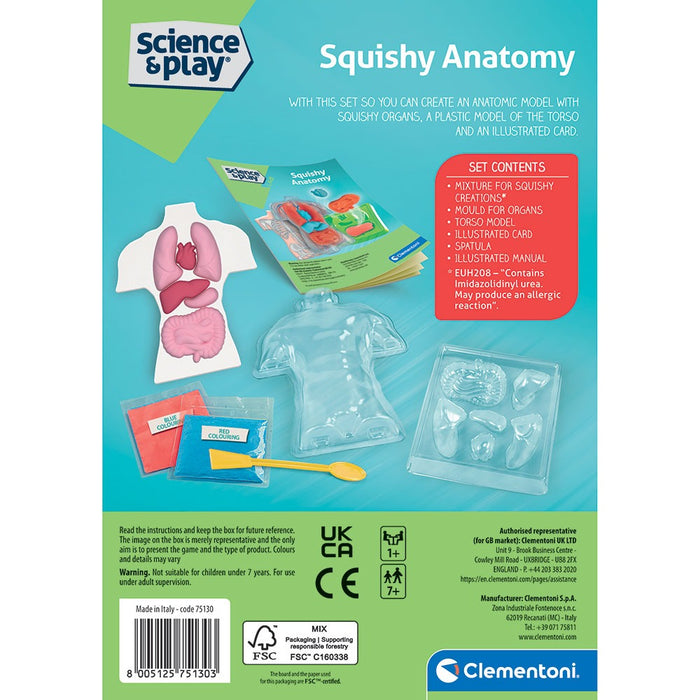 CLEMENTONI SCIENCE PLAY LAB Squishy Анатомия