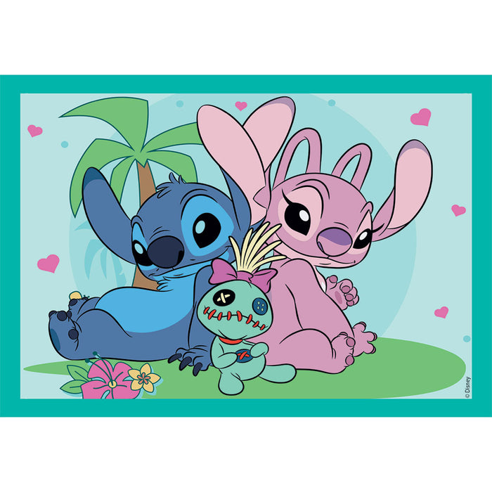 CLEMENTONI 4 в 1 Пъзел Disney Stitch