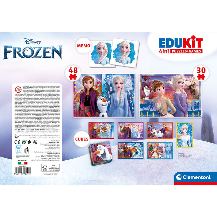 CLEMENTONI EDUKIT 4 в 1 Пъзел + Игри Frozen