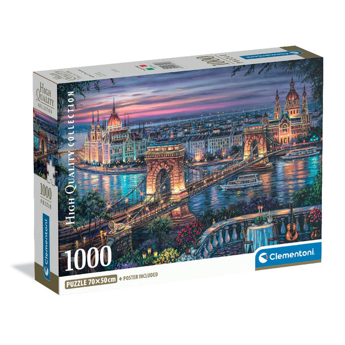 CLEMENTONI 1000ч. Пъзел LIGHTS OF THE DANUBE