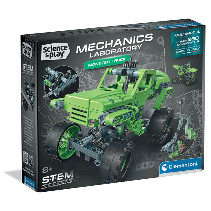 CLEMENTONI MECHANICS LABORATORY Конструктор Monster Truck 260ч.